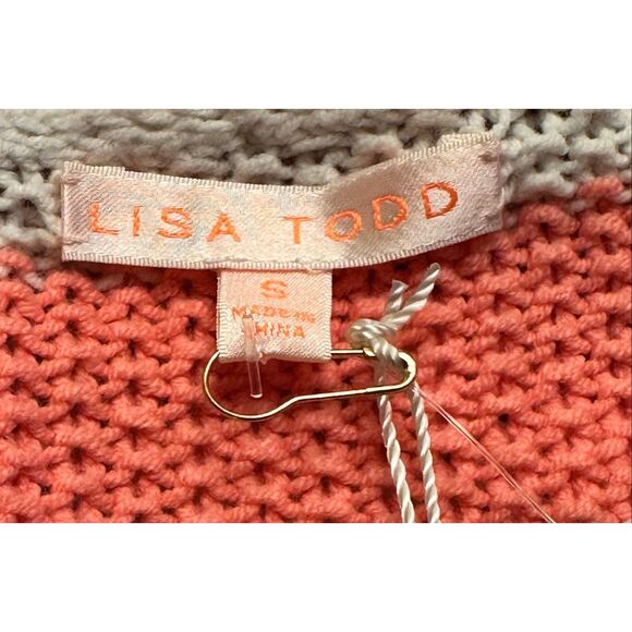 Lisa Todd V Neck Striped Sweater NWT Size Small - Picture 3 of 4